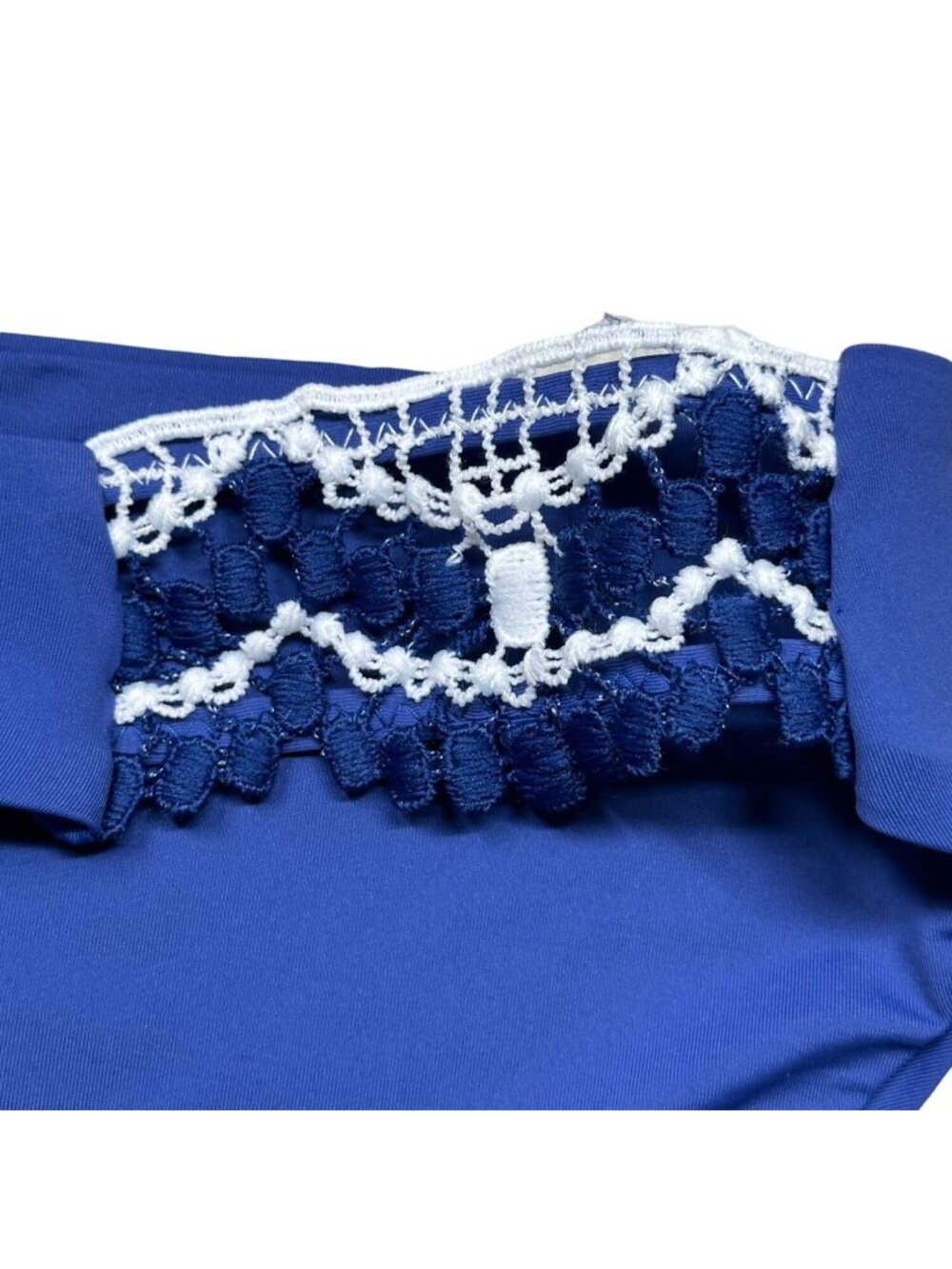 Becca Swim Bottoms Blue Size XL Resort Wear Crochet Delilah Hipster NEW - Picture 3 of 11